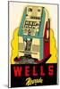 Wells, Nevada Decal, Slot Machine-null-Mounted Art Print