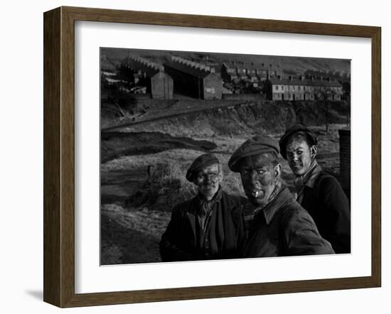 Welsh Coal Miners-null-Framed Photographic Print