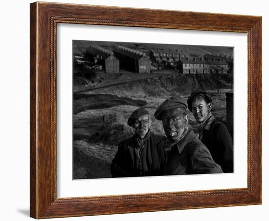 Welsh Coal Miners-null-Framed Photographic Print