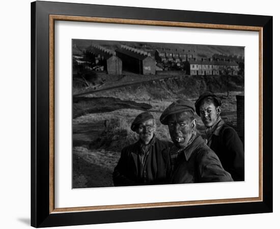 Welsh Coal Miners-null-Framed Photographic Print