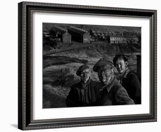 Welsh Coal Miners-null-Framed Photographic Print