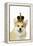 Welsh Corgi Dog Wearing Crown and Pearls-null-Framed Premier Image Canvas