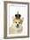 Welsh Corgi Dog Wearing Crown and Pearls-null-Framed Photographic Print