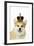 Welsh Corgi Dog Wearing Crown and Pearls-null-Framed Photographic Print