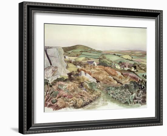 Welsh Landscape, 1947-John Northcote Nash-Framed Giclee Print