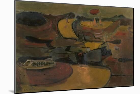 Welsh Landscape with Roads-Graham Sutherland-Mounted Giclee Print