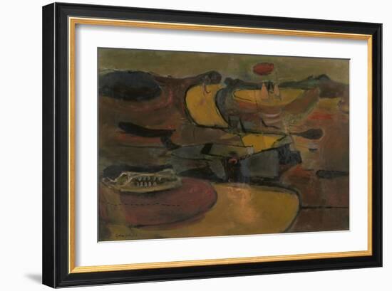 Welsh Landscape with Roads-Graham Sutherland-Framed Giclee Print