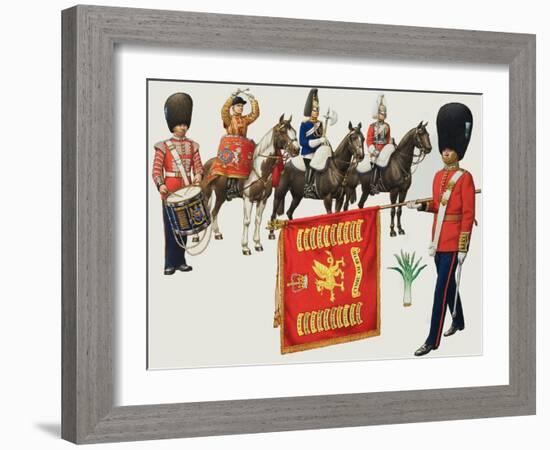 Welsh Regiments-Pat Nicolle-Framed Giclee Print