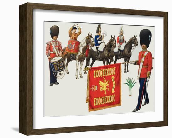 Welsh Regiments-Pat Nicolle-Framed Giclee Print