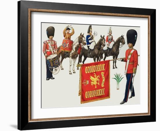 Welsh Regiments-Pat Nicolle-Framed Giclee Print