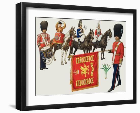 Welsh Regiments-Pat Nicolle-Framed Giclee Print