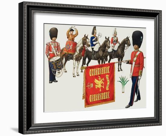 Welsh Regiments-Pat Nicolle-Framed Giclee Print