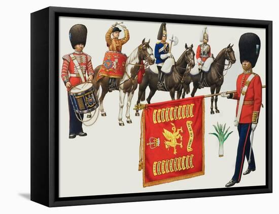 Welsh Regiments-Pat Nicolle-Framed Premier Image Canvas