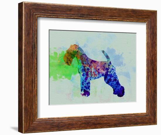 Welsh Terrier Watercolor-NaxArt-Framed Art Print