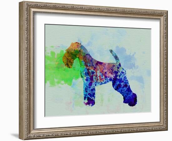 Welsh Terrier Watercolor-NaxArt-Framed Art Print