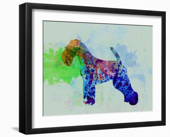 Welsh Terrier Watercolor-NaxArt-Framed Art Print