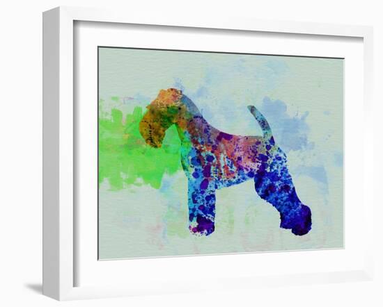 Welsh Terrier Watercolor-NaxArt-Framed Art Print