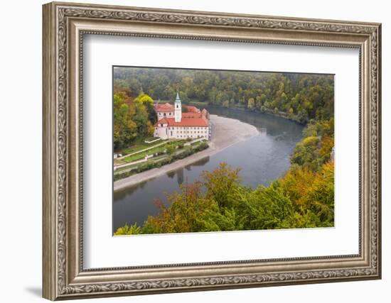 Weltenburg Monastery and the Danube Gorge During Fall. Germany-Martin Zwick-Framed Photographic Print