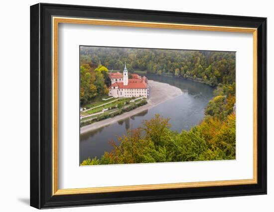 Weltenburg Monastery and the Danube Gorge During Fall. Germany-Martin Zwick-Framed Photographic Print