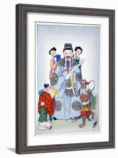 Wen Ch'ang, K'eui-Hsing and Chu I, 1922-Unknown-Framed Giclee Print