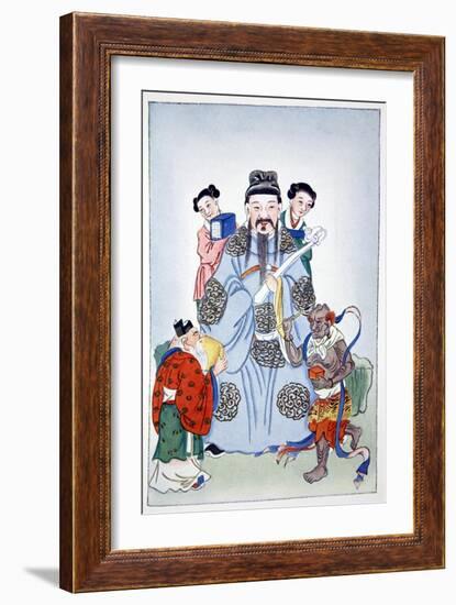 Wen Ch'ang, K'eui-Hsing and Chu I, 1922-Unknown-Framed Giclee Print