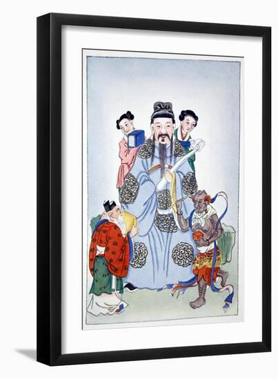 Wen Ch'ang, K'eui-Hsing and Chu I, 1922-Unknown-Framed Giclee Print