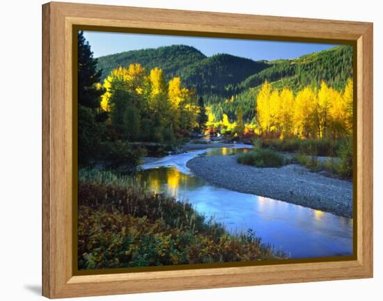 Wenatchee River, Central Cascades, Washington, USA-Janell Davidson-Framed Premier Image Canvas