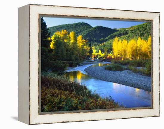 Wenatchee River, Central Cascades, Washington, USA-Janell Davidson-Framed Premier Image Canvas