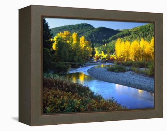 Wenatchee River, Central Cascades, Washington, USA-Janell Davidson-Framed Premier Image Canvas