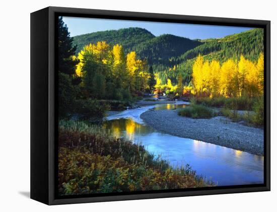 Wenatchee River, Central Cascades, Washington, USA-Janell Davidson-Framed Premier Image Canvas