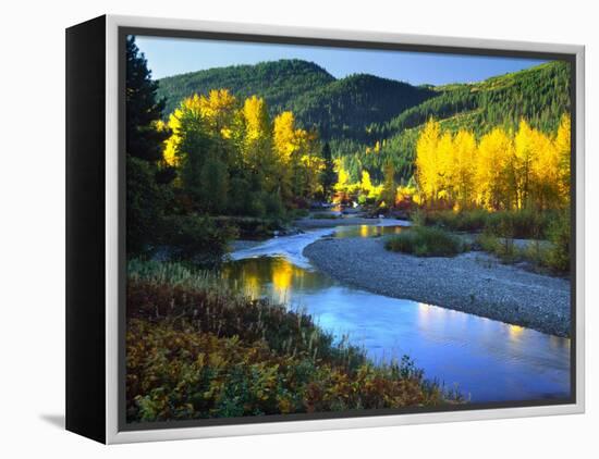 Wenatchee River, Central Cascades, Washington, USA-Janell Davidson-Framed Premier Image Canvas