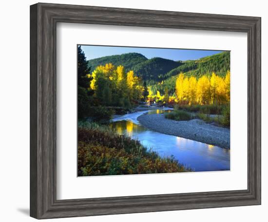 Wenatchee River, Central Cascades, Washington, USA-Janell Davidson-Framed Photographic Print