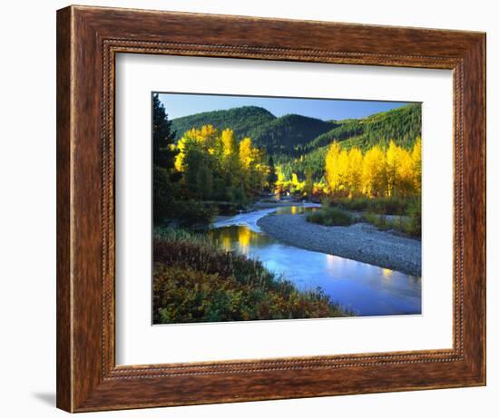 Wenatchee River, Central Cascades, Washington, USA-Janell Davidson-Framed Photographic Print