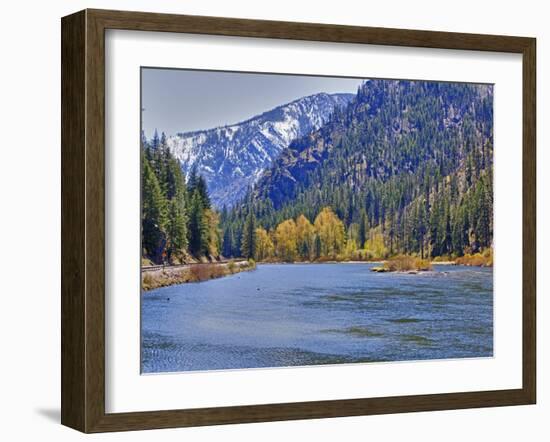 Wenatchee River, Tumwater Canyon, Wenatchee National Forest, Washington, Usa-Jamie & Judy Wild-Framed Photographic Print