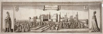 Westminster Hall, West End, with the Courts of Chancery and Kings in Session-Wenceslaus Hollar-Giclee Print