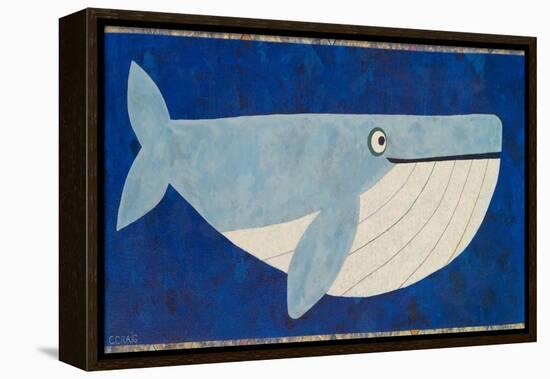 Wendell the Whale-Casey Craig-Framed Stretched Canvas