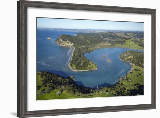 Wenderholm Regional Park and Puhoi River, North Auckland, North Island, New Zealand-David Wall-Framed Photographic Print