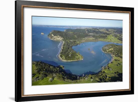 Wenderholm Regional Park and Puhoi River, North Auckland, North Island, New Zealand-David Wall-Framed Photographic Print