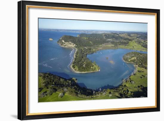 Wenderholm Regional Park and Puhoi River, North Auckland, North Island, New Zealand-David Wall-Framed Photographic Print