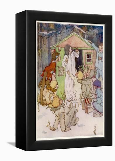 Wendy and Her Wendy House-Alice B. Woodward-Framed Premier Image Canvas