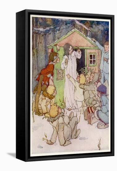 Wendy and Her Wendy House-Alice B. Woodward-Framed Premier Image Canvas