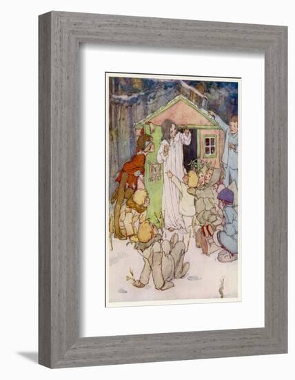 Wendy and Her Wendy House-Alice B. Woodward-Framed Photographic Print