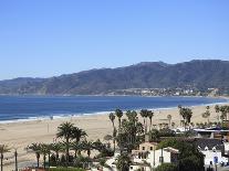 Beach, Santa Monica, Malibu Mountains, Los Angeles, California, Usa-Wendy Connett-Photographic Print