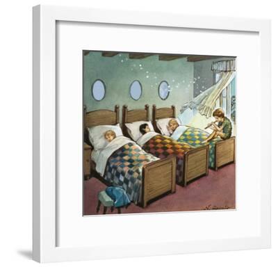 Wendy Michael And John Sleeping Illustration From Peter Pan By J M Barrie Giclee Print By Nadir Quinto Art Com