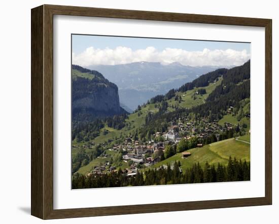 Wengen, Bernese Oberland, Swiss Alps, Switzerland, Europe-Hans Peter Merten-Framed Photographic Print