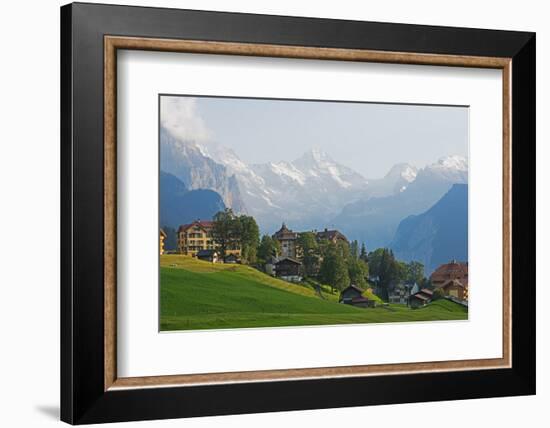 Wengen, Bernese Oberland, Swiss Alps, Switzerland, Europe-Christian Kober-Framed Photographic Print