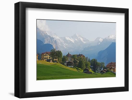 Wengen, Bernese Oberland, Swiss Alps, Switzerland, Europe-Christian Kober-Framed Photographic Print