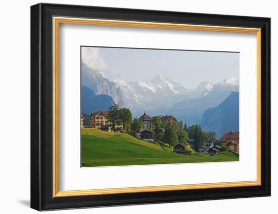 Wengen, Bernese Oberland, Swiss Alps, Switzerland, Europe-Christian Kober-Framed Photographic Print