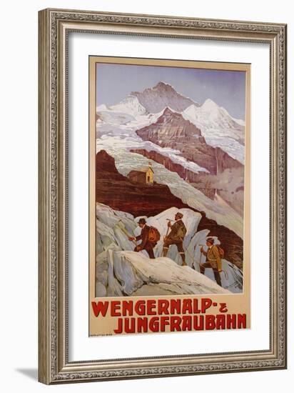 Wengernalp & Jungfraubahn, circa 1900-Anton Reckziegel-Framed Giclee Print