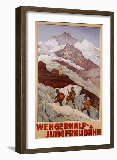 Wengernalp & Jungfraubahn, circa 1900-Anton Reckziegel-Framed Giclee Print